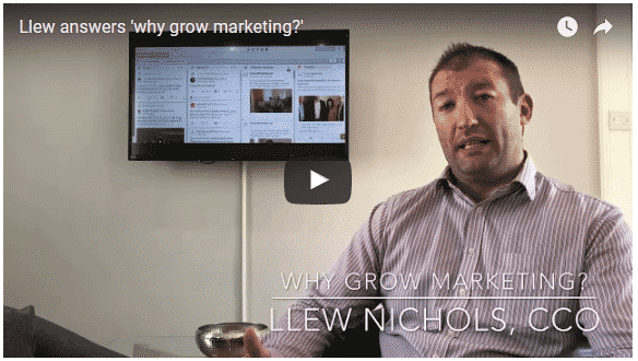 Llew Nicholls Answers the Question ‘Why Grow Marketing?’