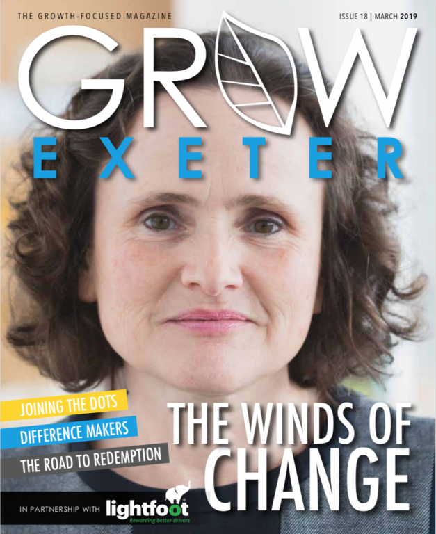 Penny Endersby, CEO of Met Office in Exeter, Magazine Front Cover, March Edition 2019