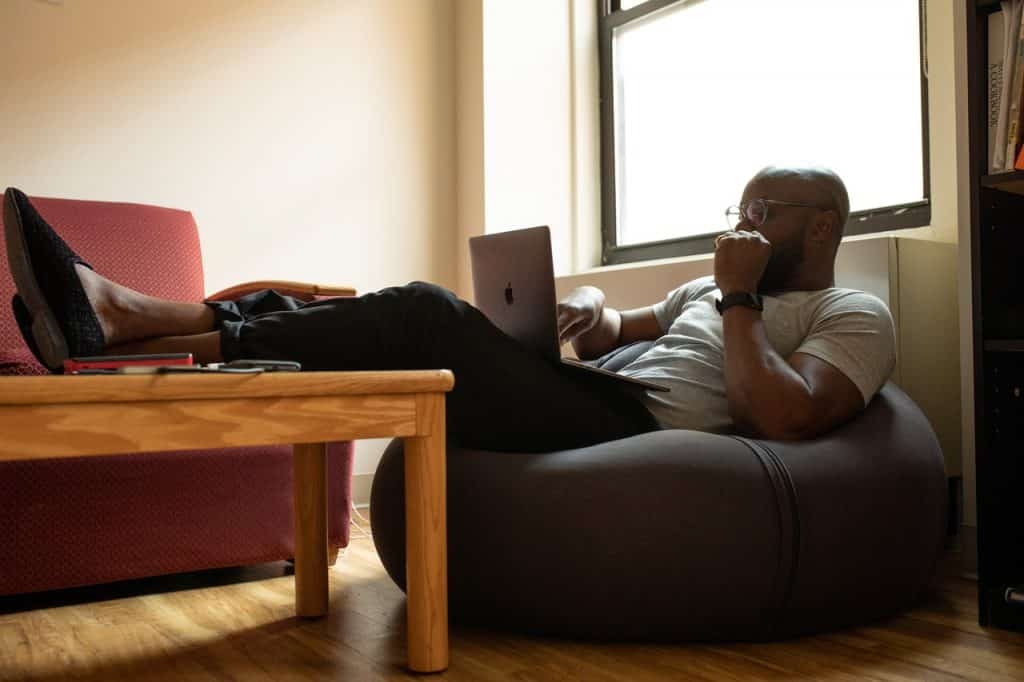 Man working From home