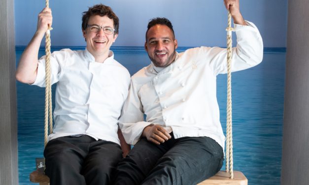 FROM PARIS TO EXMOUTH: SYLVAIN PELTIER & MICHAEL CAINES LAUNCH CAFE PATISSERIE GLACERIE FRANCHISE ON EXMOUTH SEAFRONT